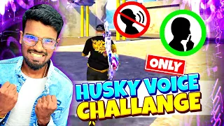 😂HUSKY VOICE SPEECH CHALLENGE 😂||  FREE FIRE FUNNY CS RANKED GAMEPLAY  TAMIL