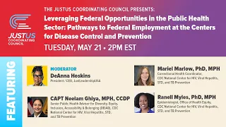 JCC Webinar | Federal Speaker Series | The Centers for Disease Control and Prevention - May 21, 2024