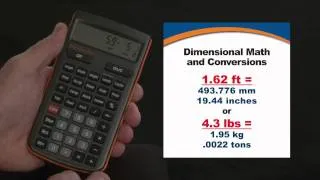 HeavyCalc Pro Dimensional Math and Conversions How To