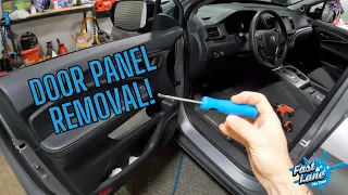 How To Remove 2017-2023 Honda Ridgeline Door Panels And Quarter Glass!