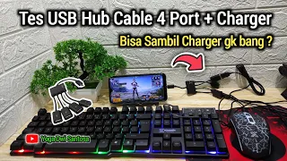 Cara Tes Usb Hub Cable Ke Keyboard & Mouse Di Hp Android