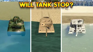 WILL TANK STOP WORKING IN WATER? (WHICH GTA IS REALISTIC)