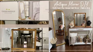 Antique Gold Mirror DIY | Thrift Store Flip | Anthropologie Dupe Mirror 2021