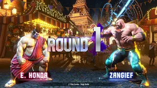 Street Fighter 6 - E. Honda Vs Zangief [Fête Foraine] [CPU Level 8] [4K @ Max Settings]