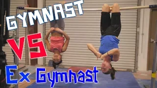 Gymnast VS Ex Gymnast Gymnastics Competition| Rachel Marie