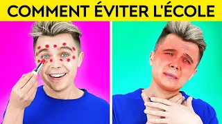 TROP STYLÉ POUR ALLER A L’ÉCOLE ! COMMENT RATER L’ÉCOLE || Idées Drôles Et Pièges Par 123 GO! TRENDS