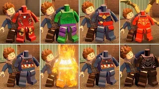 All Characters Perform Ant-Man Transformation Animation in LEGO Marvel's Avengers