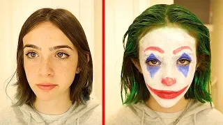 BECOMING JOKER...AND SCARING MY FAMILY!!