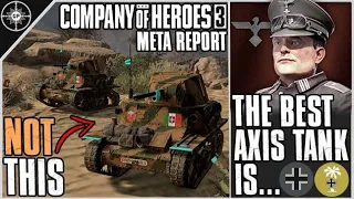 THE BEST AXIS TANK IS... | Company of Heroes 3 Tierlist Meta Report