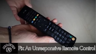 Fixing An Unresponsive Remote Control. Super Easy!