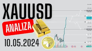 ANALIZA ZŁOTA 10.05.2024 | KONIEC KOREKTY? | EDUKACJA | XAUUSD