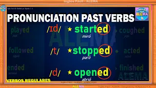 Pronunciacion De Verbos Regulares En Pasado En Ingles - | Pronunciation Of Regular Verbs In Past