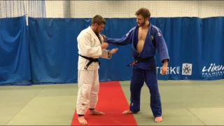 дзюдо. бросок через плечо. Judo.Sode tsurikomi goshi. Reverse kata Guruma.