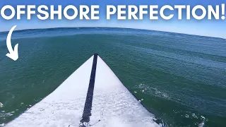 RAW SURFING POV | OFFSHORE SHOREBREAK (TURNS & AIRS) | PERFECT CONDITIONS