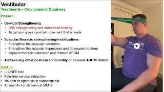 Cervicogenic Dizziness | Treatment Progressions