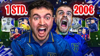 NEUER TOTY ACCOUNT! WER erreicht MEHR in 1 STUNDE mit 200€ in EA FC 24 🔥🤯 (ACCOUNT BATTLE 🏆)