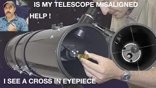 HELP , Is my reflector telescope misaligned/defective ,I see secondary mirror shadow-astromaster 130