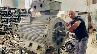 everything about the electric motors || 250kw 3000rpm electric motor disassembly