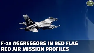 US F-16 Aggressors on a massive air combat exercise (Red Flag)