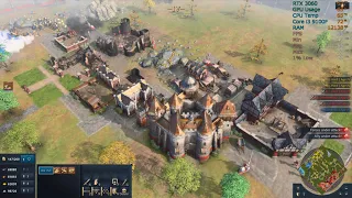 Age of Empires IV Frame Rate Test | RTX 3060 | Core i3 9100F | High Settings |