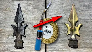 How to Brass Plate with Simple Tools - Torch & Wire Brush Hack