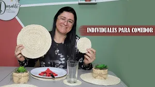 Como hacer individuales con cabuya o yute - Dinarte con Dina Castaño