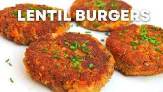 Vegan Lentil Burger Recipe | How To Make Lentil Burgers (Healthy Burgers and easy to make!!!!)