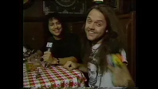 Lars Ulrich and Kirk Hammett (Metallica) on MTV's Week in Rock (1991)