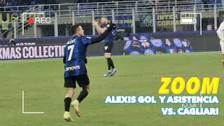 ZOOM: Alexis Sánchez gol y asistencia vs. Cagliari