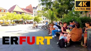 Erfurt - One of the Most Beautiful Cities in Germany - City Tour 4K