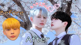 SUB) 남자친구 몰래 은발로 염색하고 반응보기🤍 | Dye silver hair without boyfriend secretly | 은발 | KoreaGayCouple | BL