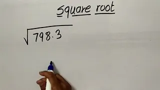 L-5 || find square root and cube root using log table