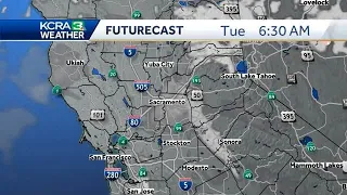 Warmer temps with clearing skies and a north wind developing