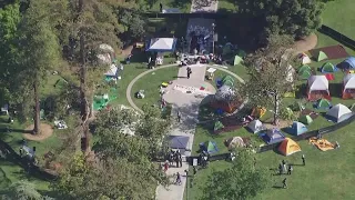 LIVE: LiveCopter 3 is over a pro-Palestinian encampment at UC Davis