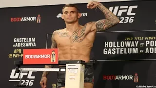 UFC 236: Dustin Poirier official weigh in