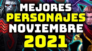 ¡Los Mejores Personajes De NOVIEMBRE DE 2021! - Llega Un Nuevo DIOS Al Juego Y Algunos Cambios