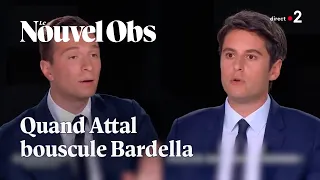 Débat sur France 2 : trois moments où Jordan Bardella s'est fait bousculer par Gabriel Attal