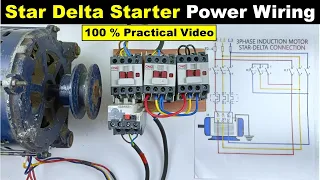 Star Delta Starter Power wiring Explained Practically by @TheElectricalGuy