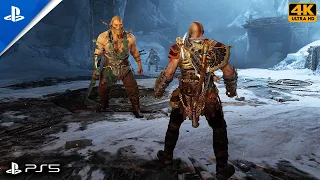 God of War - Kratos vs Thor Sons Magni and Modi Boss Fight (GMGOW+) PS5 Gameplay (4K 60FPS)