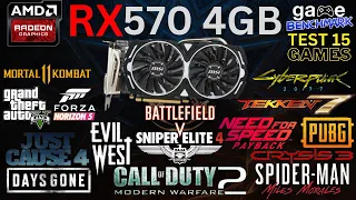 RX 570 4GB Test in 15 Games 2023 GameTech