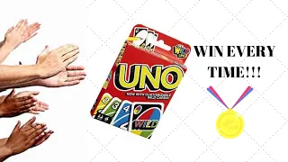 How to ALWAYS WIN at UNO/ step by step