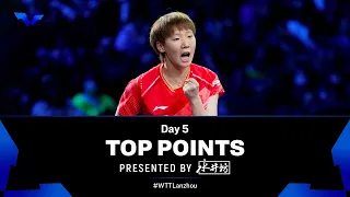 Top Points of Day 5 presented by Shuijingfang | WTT Star Contender Lanzhou 2023