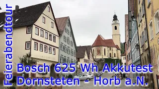 Bosch 625 Wh Akku Reichweitentest - Feierabendrunde // Dornstetten - Horb