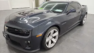 2013 CHEVROLET CAMARO ZL1 6 SPEED BLUE RAY METALLIC 4K WALKAROUND 13059Z SOLD!