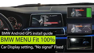 How to display BMW OEM menu /original interface on Android screen| BMW GPS navigation install guide