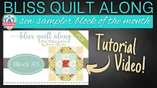 How to Sew Bliss QAL Block #5 | @FatQuarterShopTX Quilt Along (Sew Sampler 2022 BOM)