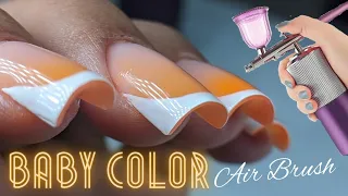 🧡ᗷᗩᗷY ᑕOᒪOᖇ & 𝘈𝘪𝘳𝘉𝘳𝘶𝘴𝘩 𝐹𝑜𝑟𝑒𝑣𝑒𝑟𝐿𝑖𝑙𝑦💨 #airbrush #nails #babycolors