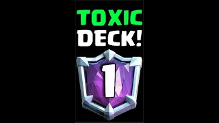 THIS TOXIC DECK makes MIDLADDER NOOBS QUIT Clash Royale..⚠️
