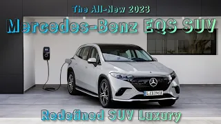 The All-New 2023 Mercedes-Benz EQS SUV Electric Art Line | Driving, Exterior and Interior | WOC
