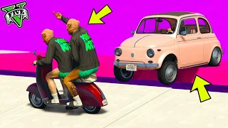 GTA 5 ONLINE 🐷 FIAT 500 VS VESPA !!! 🐷LTS🐷 GTA 5 ITA 🐷DAJE !!